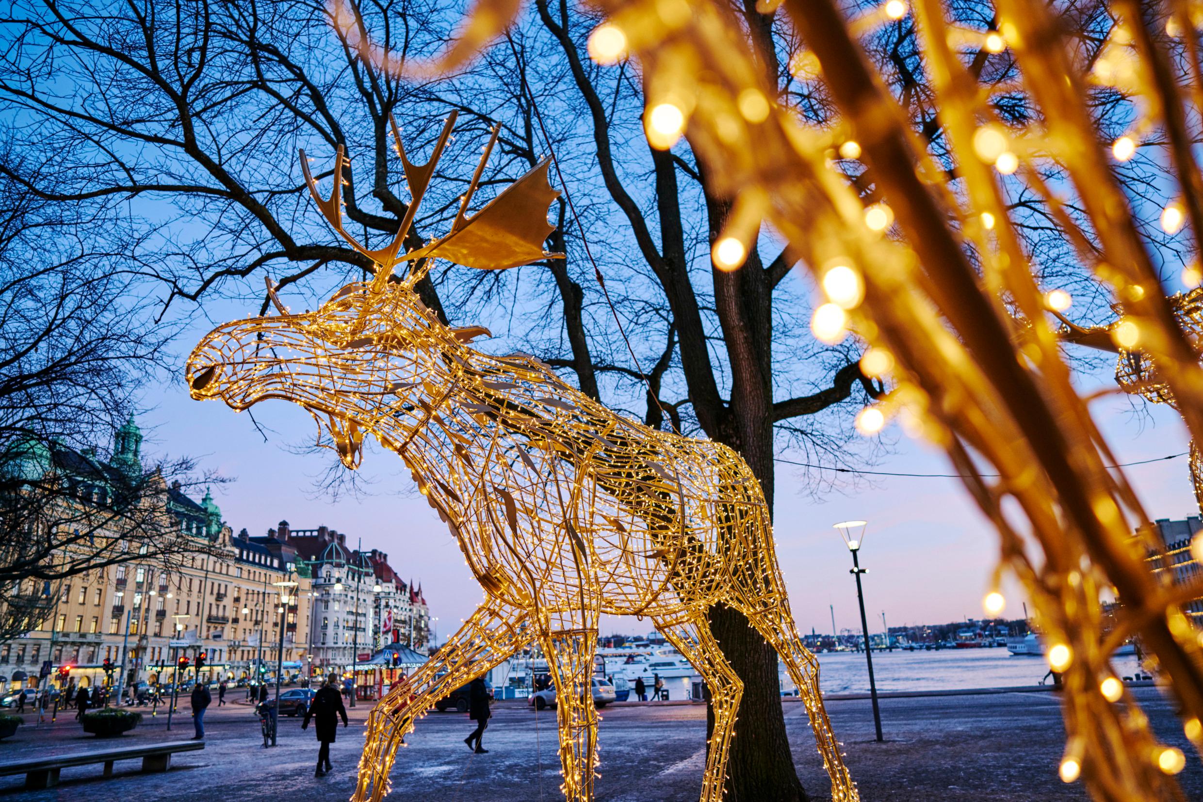 Рождественские украшения в Стокгольме