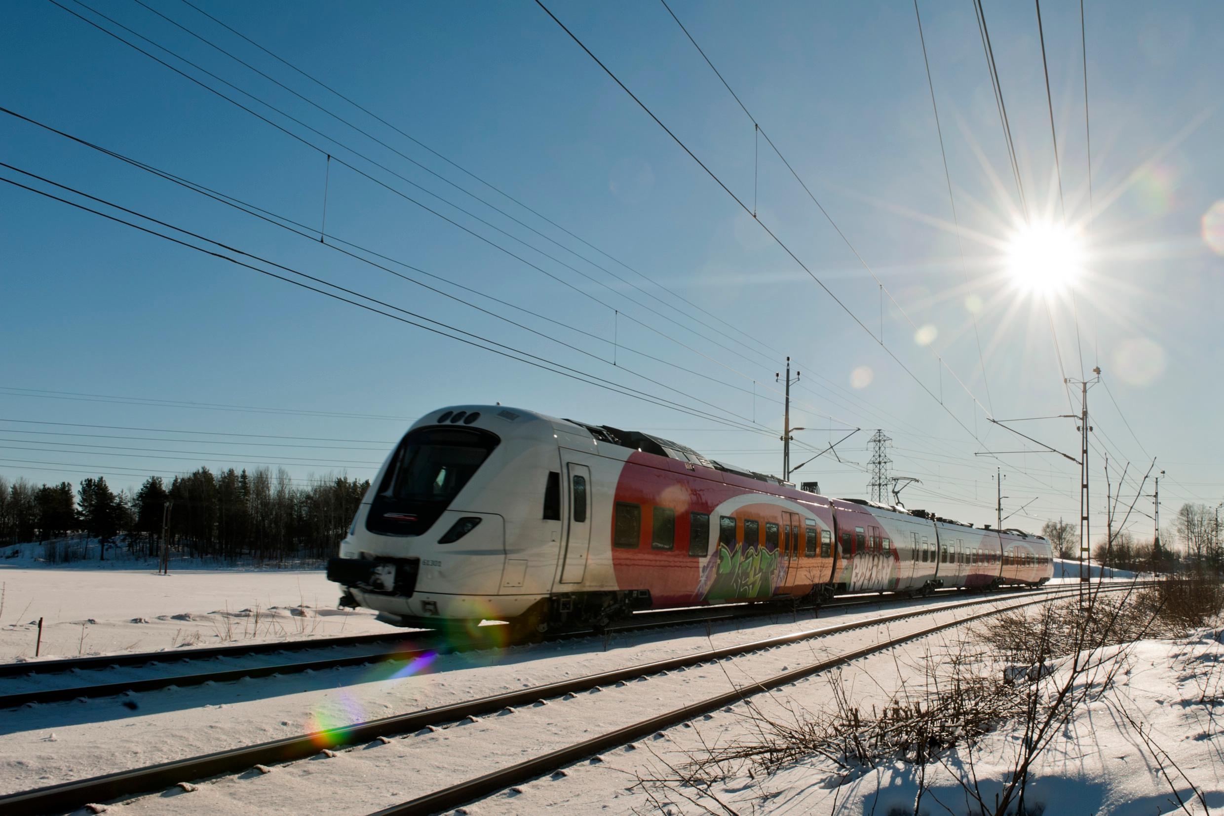 поезд в Швеции