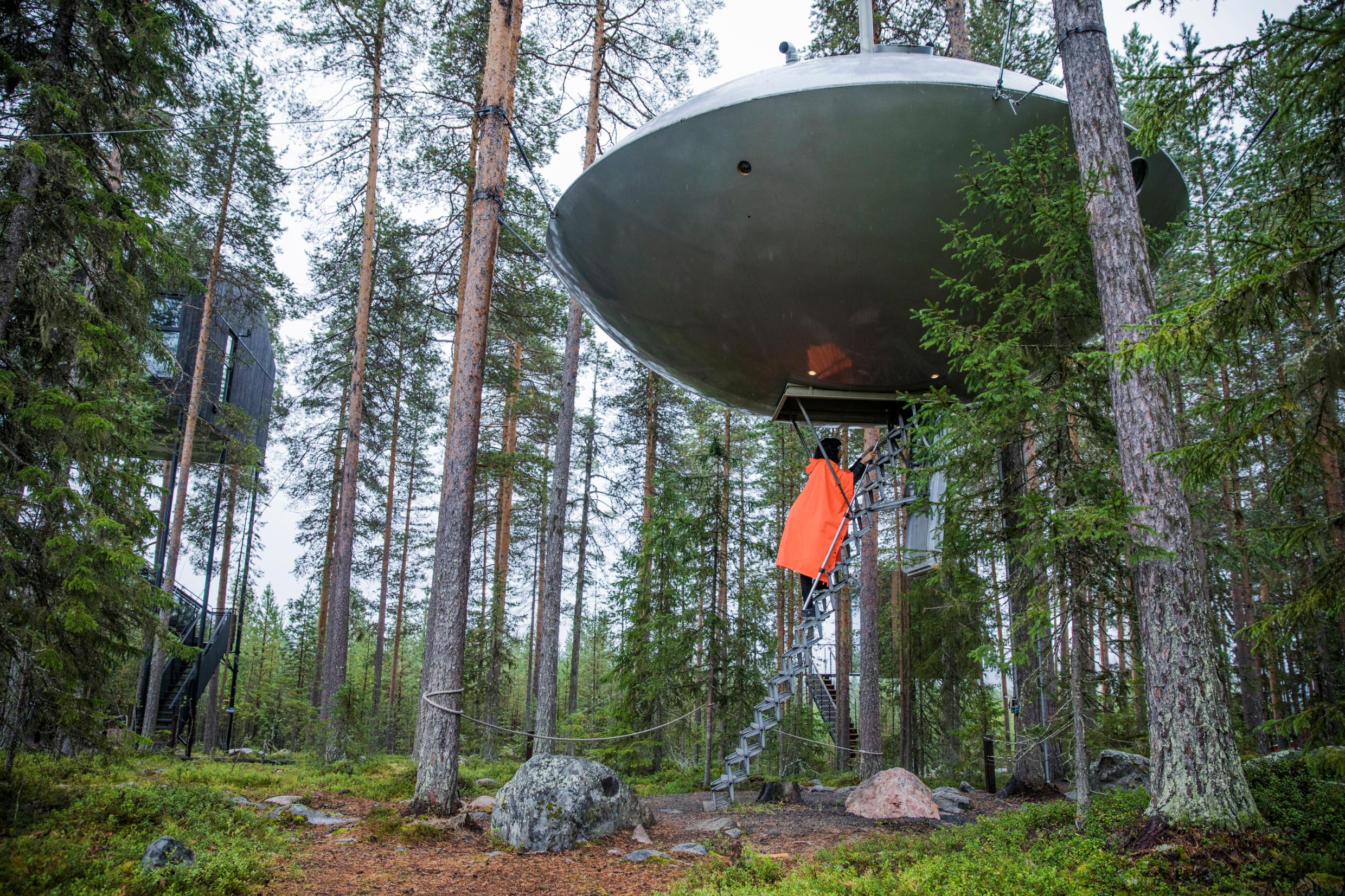 Treehotel, дизайнерский отель в шведском лесу