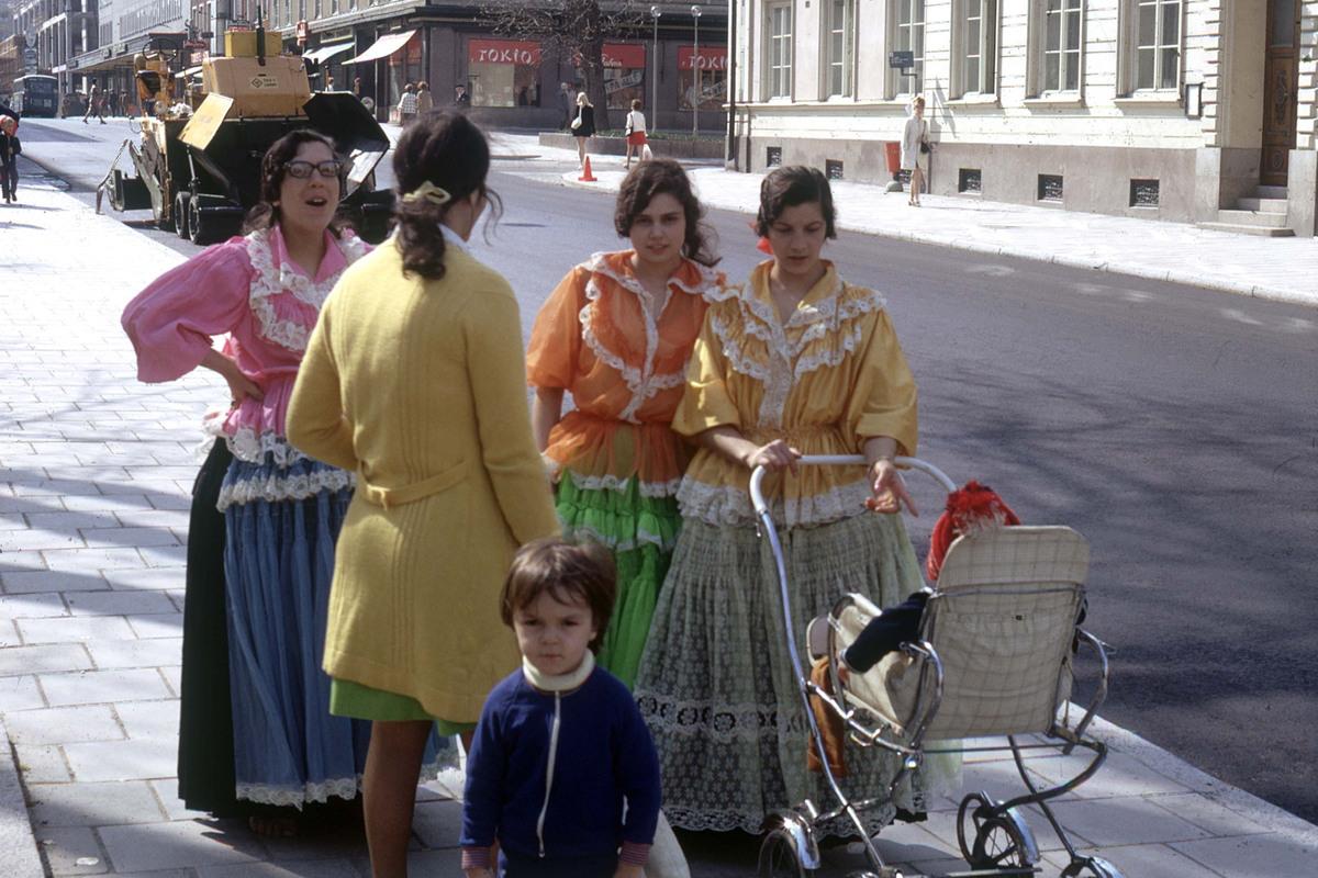 Ромы в городе Вестерос, Швеция. 1970-е годы.